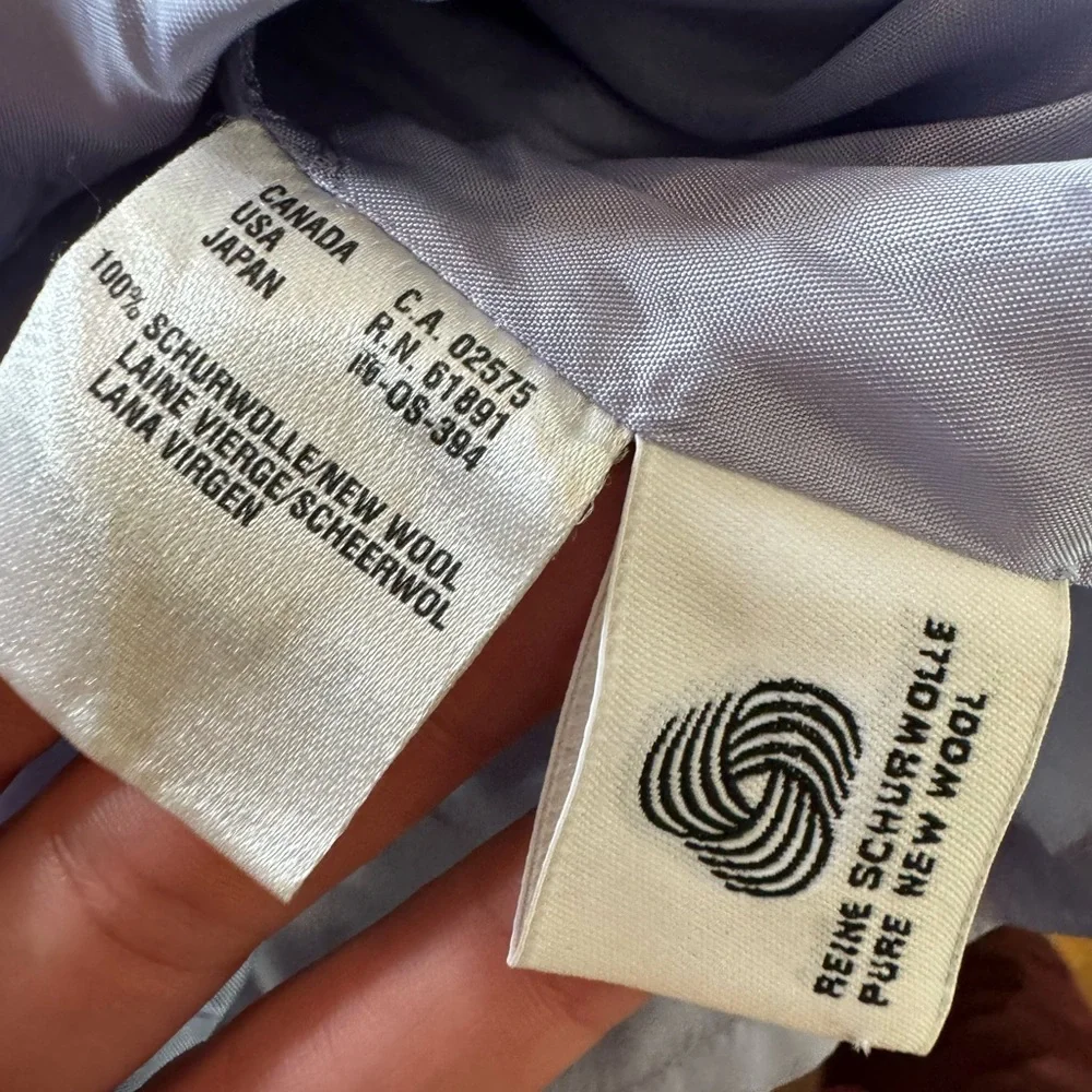 **HOST PICK** Vintage Escada Dress Sz 4 100% Wool Lilac Sleeveless Sheath - Picture 8 of 11